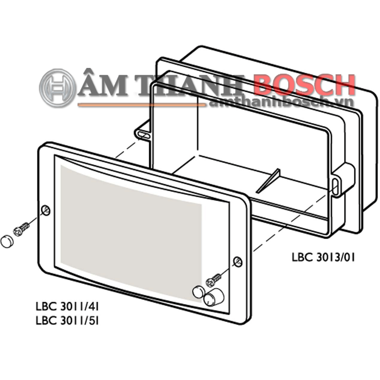 Hộp đỡ loa âm tường Bosch LBC 3013/01