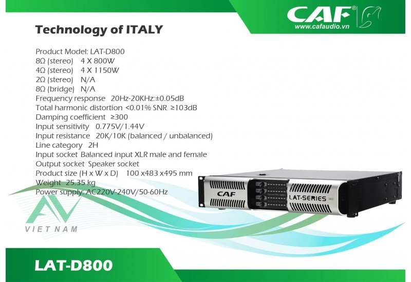 CAF LAT D800