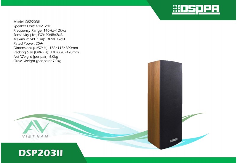 DSPPA DSP203II - Loa cột trong nhà 20W