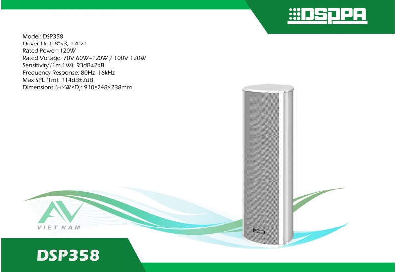 DSPPA DSP358 - Loa cột ngoài trời 120W