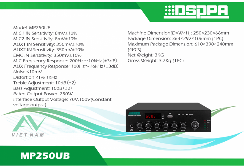 DSPPA MP250UB