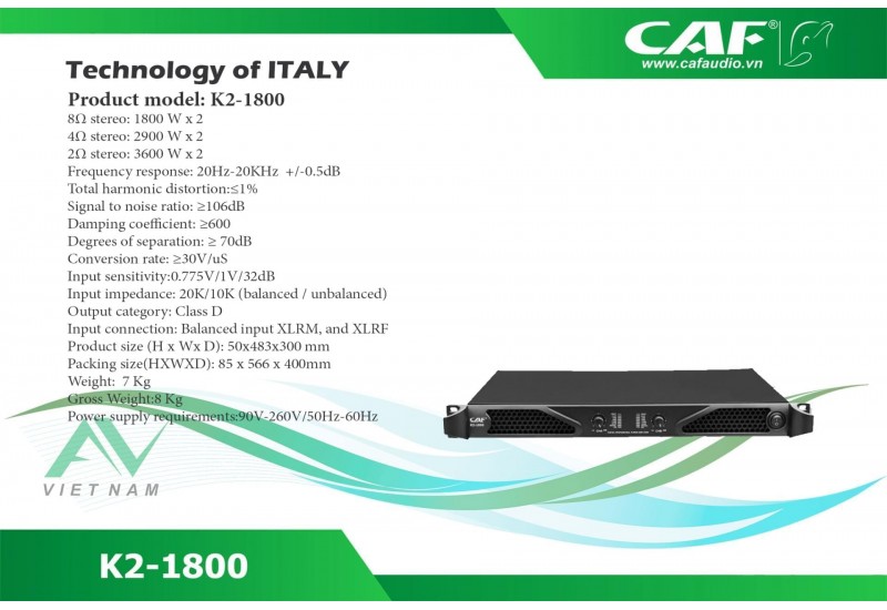 CAF K2-1800